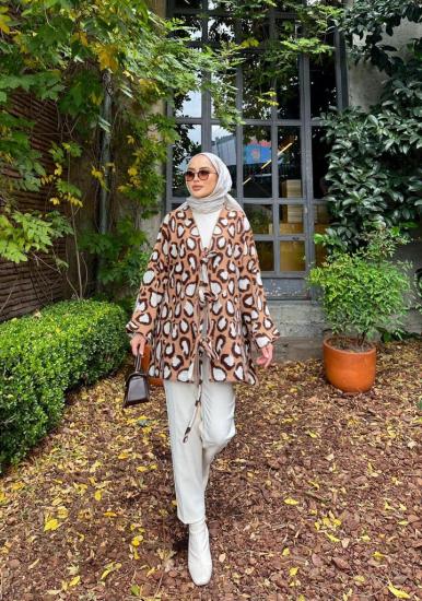 Camel Eva Triko Ceket 6121
