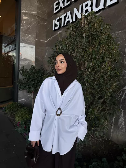 BEYAZ ZEN GÖMLEK 0220