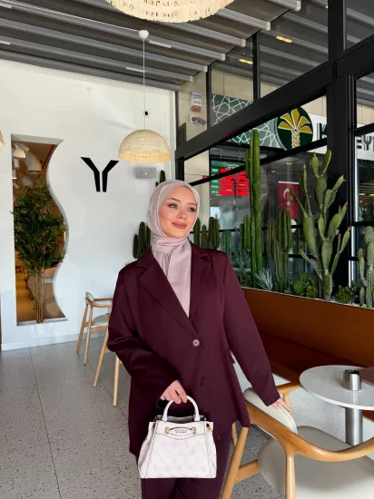 BORDO QUES BLAZER TAKIM 0511