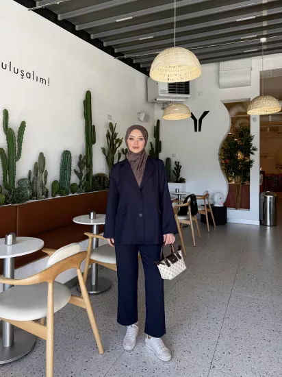 LACİVERT  QUES BLAZER TAKIM 0511