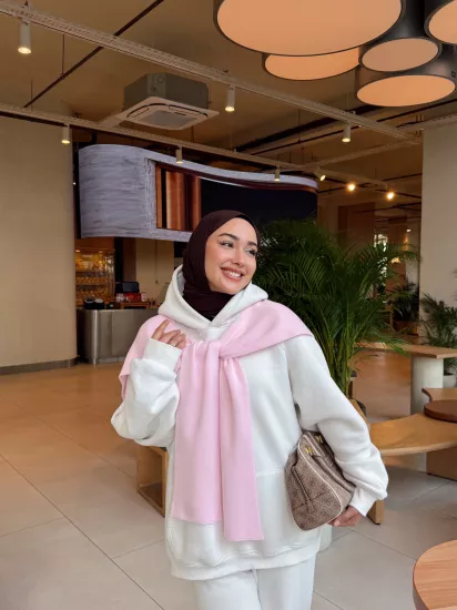 PEMBE  BASİC ŞAL ATKI 