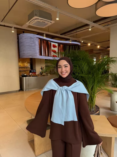 MAVİ  BASİC ŞAL ATKI 