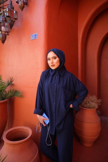 LACİVERT GÖMLEK TAKIM 189