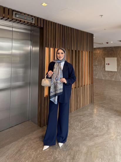 LACİVERT ASTARLI ZARA CEKET TAKIM 5861