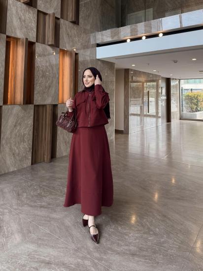 BORDO ETEKLİ CEKET TAKIM 3737