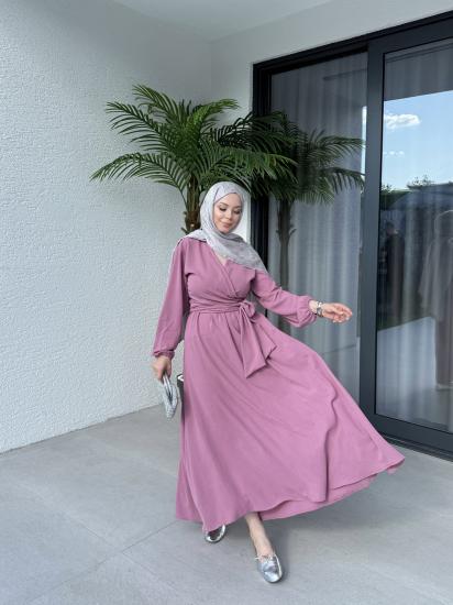 PEMBE NUR BAĞLAMALI   ETEKLİ CEKET TAKIM 1152