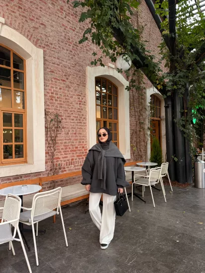 ANTRASİT GALA  ŞARDONLU SWEAT 1197