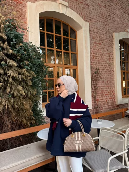 LACİVERT GALA  ŞARDONLU SWEAT 1197