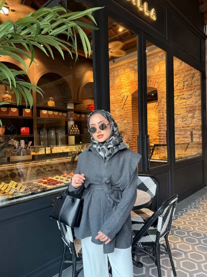 ANTRASİT DİAZ TASARIM KAŞE CEKET 205