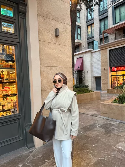 BEJ DİAZ TASARIM KAŞE CEKET 205