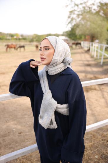 Lacivert  V Yaka Triko Takım 1030