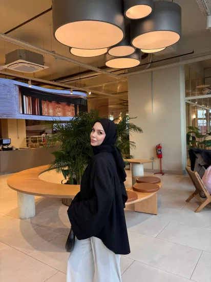 SİYAH PAMİRA GÖMLEK 0210