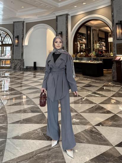 GRİY SAYE MODAL TAKIM 3563