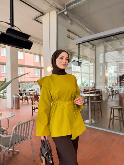 YAĞ YEŞİLİ LATTE GÖMLEK 6102