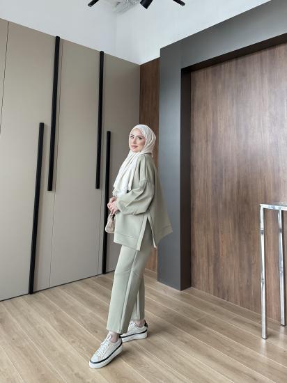 HAKİ SCUBA BALON KOL TAKIM 1105