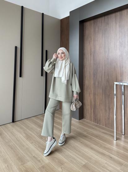 HAKİ SCUBA BALON KOL TAKIM 1105