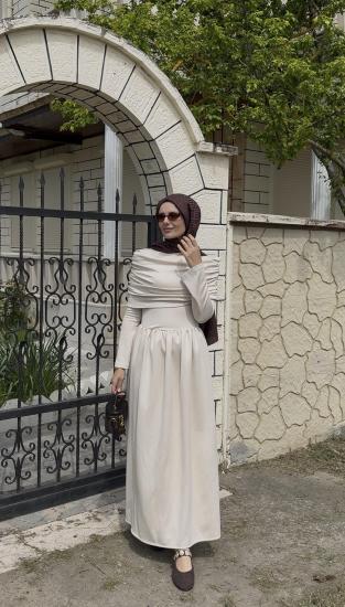 BEJ TUĞBANIN TERCİHİ VİRAL ELBİSE 6134