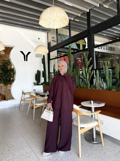 MÜRDÜM TAŞLI MODAL TAKIM 1202