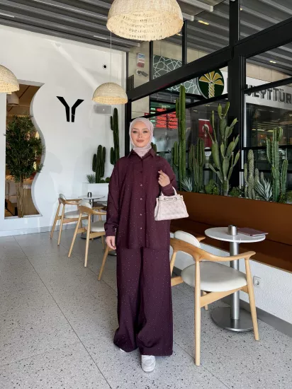 MÜRDÜM TAŞLI MODAL TAKIM 1202