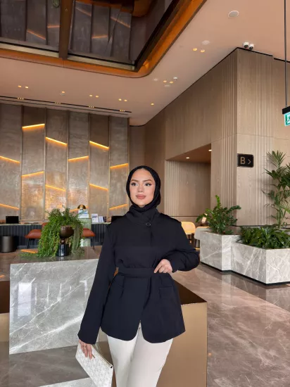 SİYAH  LORA CEKET  6148