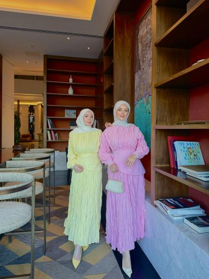 PEMBE  PRİME  ELBİSE 1173