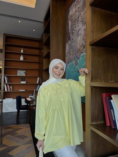 SARI  WALES PİLELİ  GÖMLEK 1167