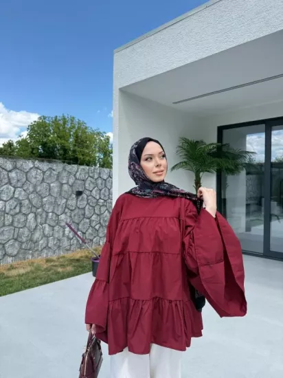 BORDO  LİNA KATKAT GÖMLEK 1160