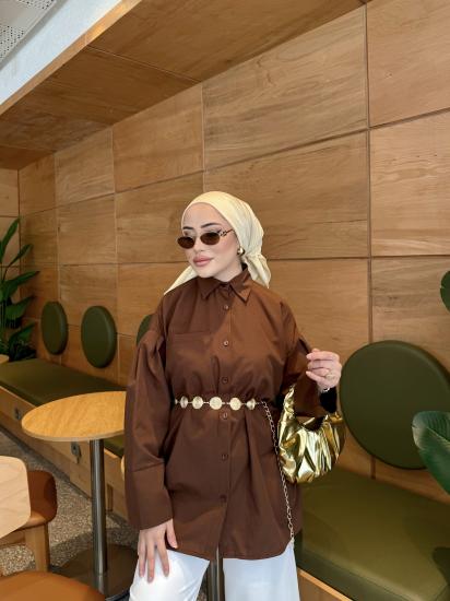 KAHVE BASIC GÖMLEK 1170