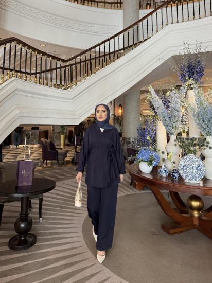 LACİVERT VENEZİA BAĞLAMALI  CEKET TAKIM 2009