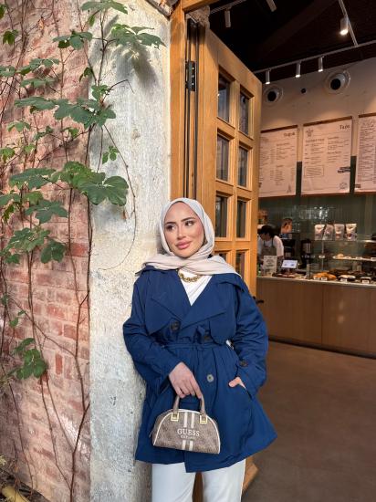 Lacivert Premium  Trençkot 190