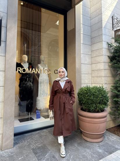 Kahverengi Enza Trençkot 1182