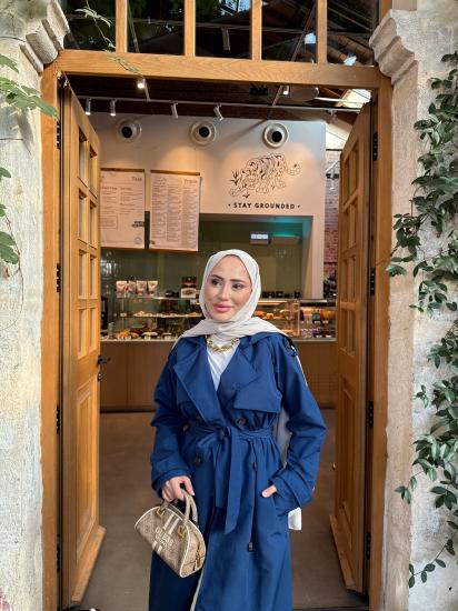 Lacivert Enza Trençkot 1182