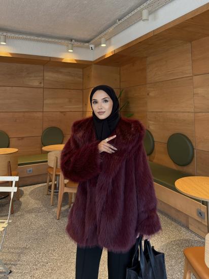 Bordo Astarlı Kürk 1111 