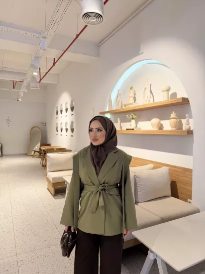 HAKİ  MATCHA CEKET 1133