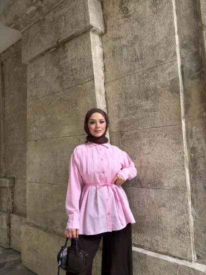 PEMBE﻿﻿ ADEN GÖMLEK 0215