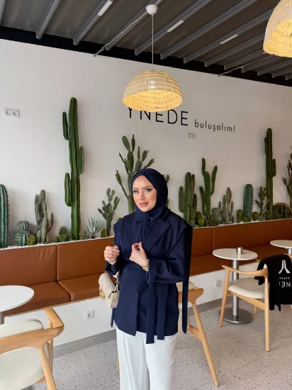 LACİVERT MATCHA CEKET 1133