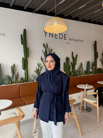 LACİVERT MATCHA CEKET 1133