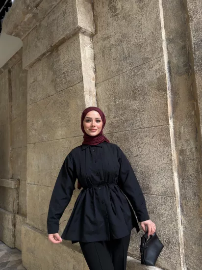 SİYAH ADEN GÖMLEK 0215