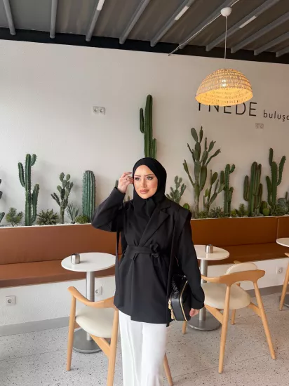 SİYAH  MATCHA CEKET 1133