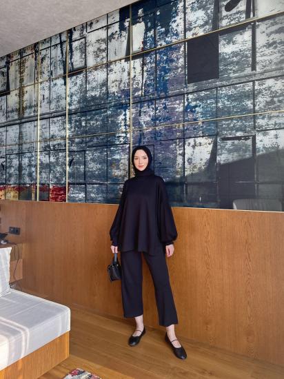 Oysho Siyah  Balon Kol Takım 1105