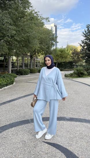 Mavi  Yeni Kimona Triko Takım 1050