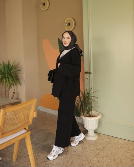 Siyah Yeni Kimona Triko Takım 1050