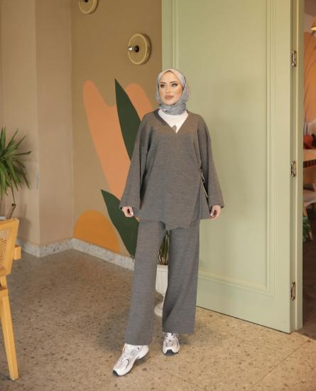 Antrasit  Yeni Kimona Triko Takım 1050