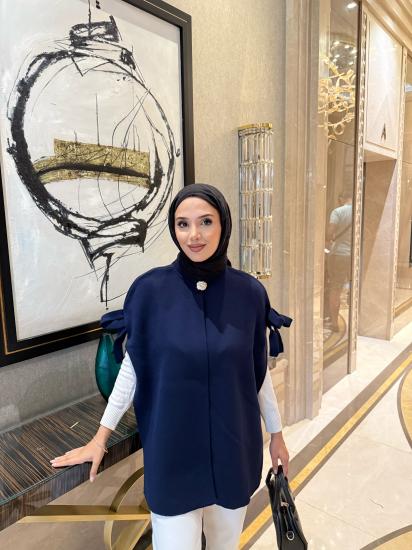 Lacivert Fiyonk Detay Panço 2504