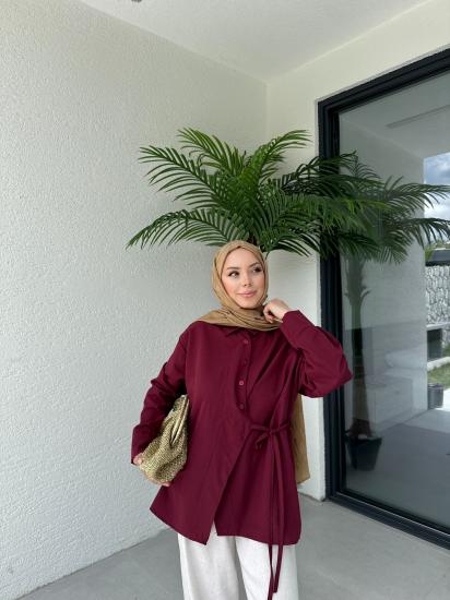 BORDO  ASEL ÇAPRAZ GÖMLEK 1155