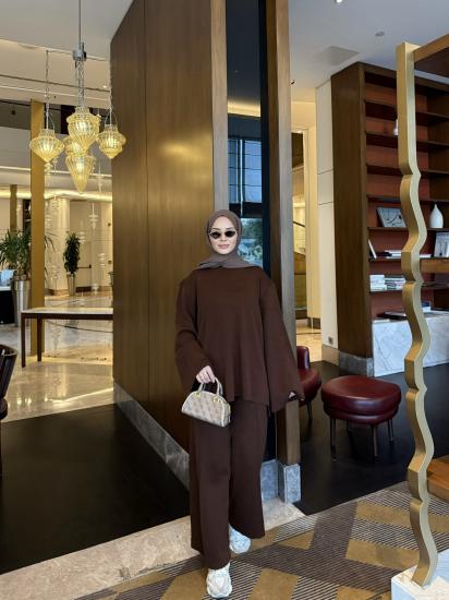 Kahverengi Oslo  Triko Takım 2501