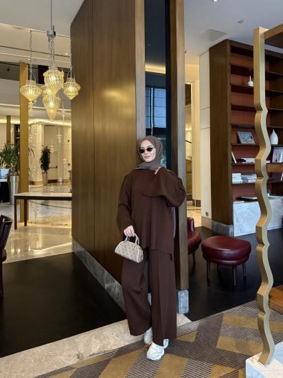 Kahverengi Oslo  Triko Takım 2501