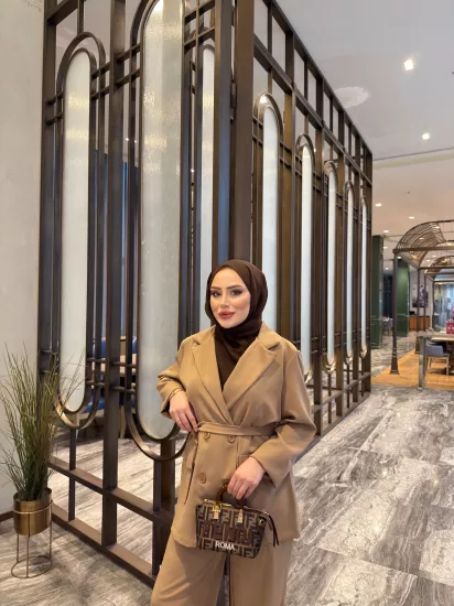 CAMEL ROSE BLAZER TAKIM 1200