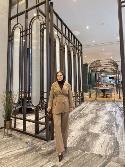 CAMEL ROSE BLAZER TAKIM 1200