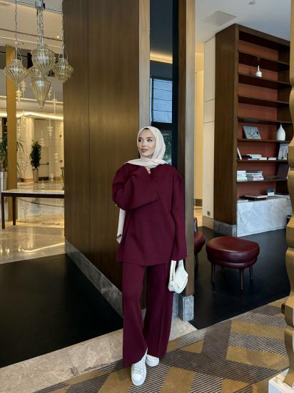 Bordo   Oslo Triko Takım 2501